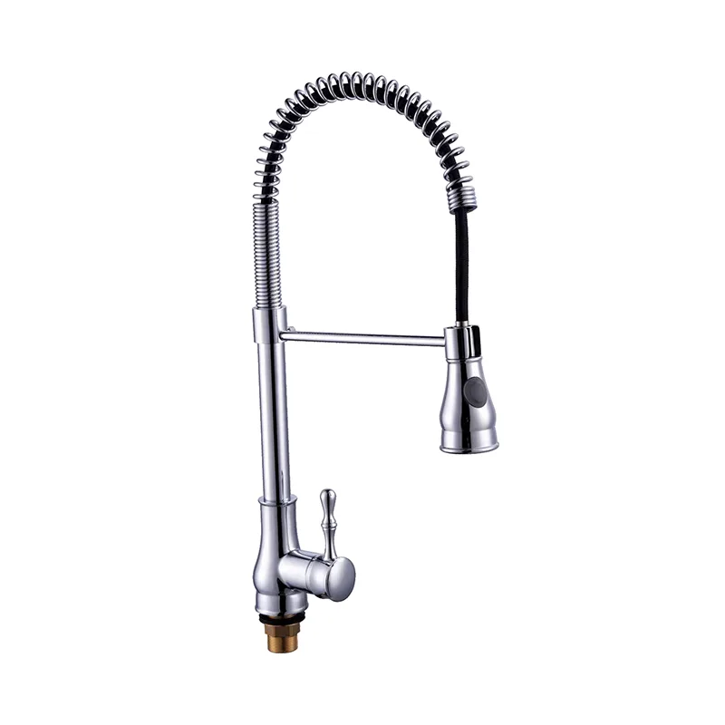 Chrome Spring Swiveling Faucet Kitchen Classic