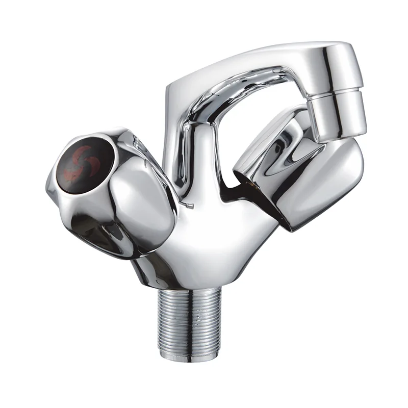 Faucet Baskom Gaya Lubang Tunggal Pemegang Ganda