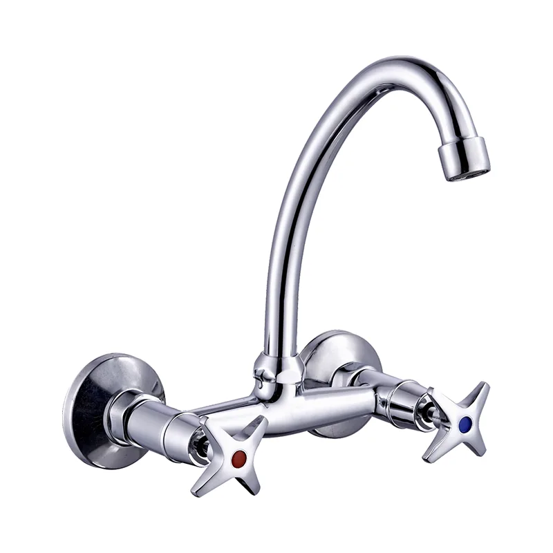 Dual Handle Deck dipasang keran dapur komersial