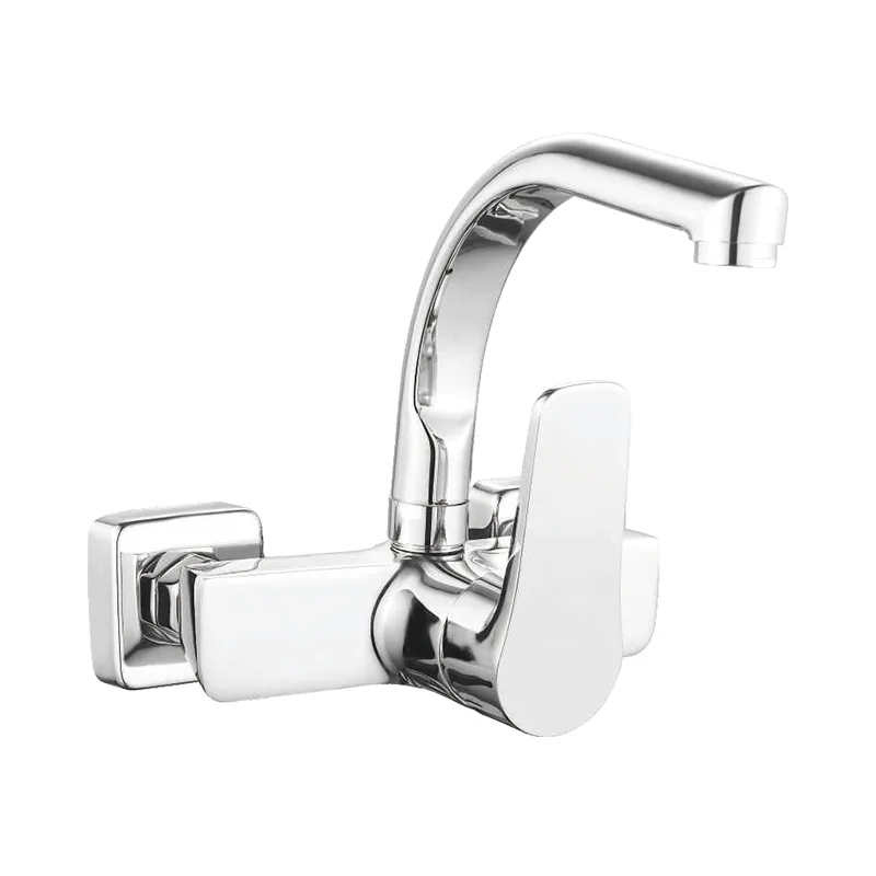 Faucet dapur komersial yang dipasang di dinding