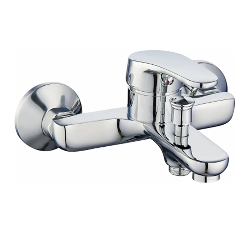 Pembancuh Bilik Mandi Tiga Hala yang Dilekapkan di Dinding